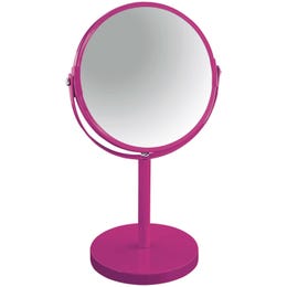 Spirella Stoječe kozmetično ogledalo Sydney temno rožnato