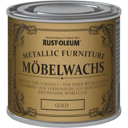 Rust-Oleum polirno sredstvo za vosek za pohiStvo kredne barve kovinsko-zlata 125 ml