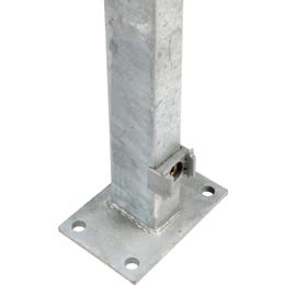 Ograjni steber s privarjeno talno ploščo 109 cm pocinkano