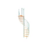 Spiralne stopnice Barcelona Les/kovina z ograjo Ø 138 cm