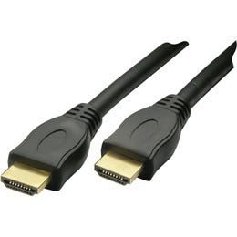 Priključni HDMI-kabel 2 m pozlačen Črne barve HDMI0200 043