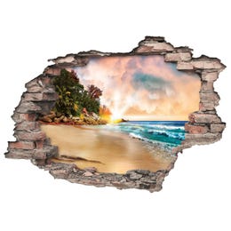 Euroart Stenska nalepka Plaža Hole in the Wall 50 cm x 70 cm