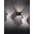Trio LED stenska svetilka Louis ščetkani aluminij z 1-spotoma 4,3 W