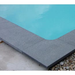 Granitna obroba za pravokotne bazene 600 cm x 300 cm Padang Dark