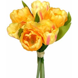 Šopek umetnih tulipanov rumeni 20 cm