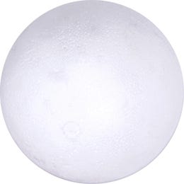 2 beli polkrogli iz polistirola 15 cm