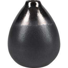 Vaza Minimalist Zen Keramika 12,8 cm x Ø 10,2 cm Črna