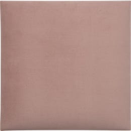 Stenska blazina Kvadrat 30 cm x 30 cm Rožnata Žamet