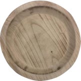 Okrogel lesen krožnik