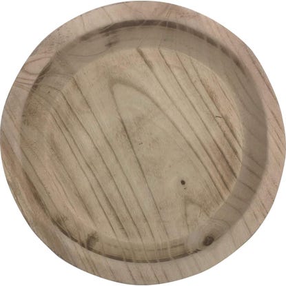 Okrogel lesen krožnik