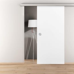 Novadoors Lesena drsna vrata belo lakirana satasto jedro 93,5 cm x 205,8 cm