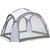 Prireditveni šotor Eldora svetlo siv 3,5 m x 3,5 m x 2,3 m