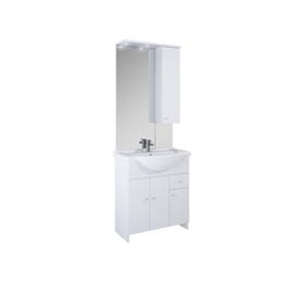 Komplet kopalniškega pohištva Zoja 3-delni 75 cm visoko sijajna bela