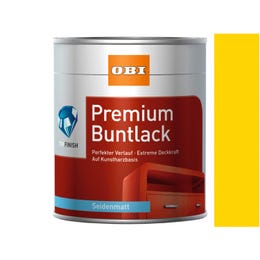 OBI Premium Barvni lak repično rumeni polsijajni 125 ml