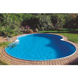 Summer Fun Komplet za bazen z jekleno steno CLASSIC Globoki v obliki številke osem 525 x 320 x 120 cm