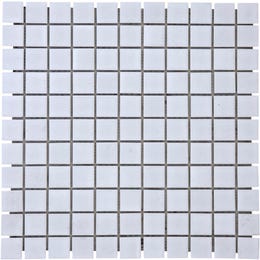 Keramična mozaična ploščica bela mat 30 cm x 30 cm
