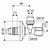 Schell Regulacijski kotni ventil Comfort 12,7 mm kromiran z ASAG
