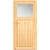 Lesena pomožna vhodna vrata NET 501-88 Smreka Naravna 88 cm x 200 cm Leva izvedba