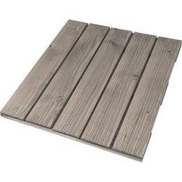 Lesena ploščica rebrasta Siva potopno impregnirana 50 cm x 3,2 cm x 50 cm Lesena ploščica rebrasta Siva potopno impregnirana 50 cm x 3,2 cm x 50 cm