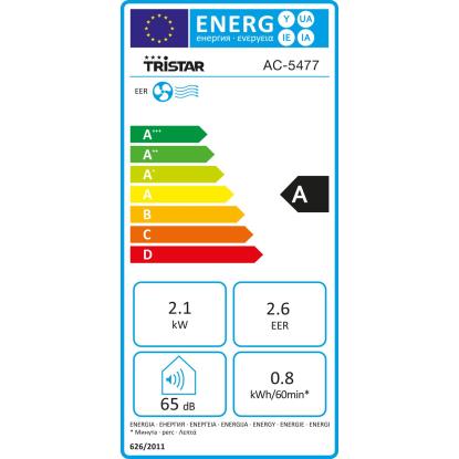 Tristar Mobilna klimatska naprava 7.000 BTU ER: A Bela