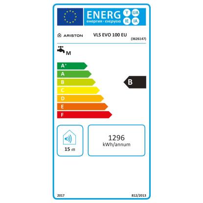 Ariston Električni grelnik vode VLS Evo 100 EU vodoravno/navpično 100 l