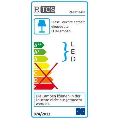 LED podelementna svetilka Alpha 4 W bela dolžina 32,2 cm ER: A+