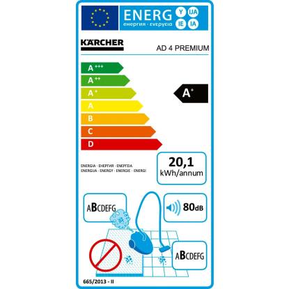 Kärcher sesalnik za pepel AD 4 Premium ER: A+
