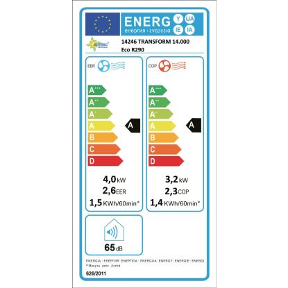 Suntec Večfunkcijska klimatska naprava Transform Eco R290 Bela-Črna ER: A