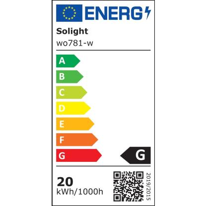 Solight Zunanje LED svetilo Siena 20W, 1500 lm, IP54, 23 cm, belo