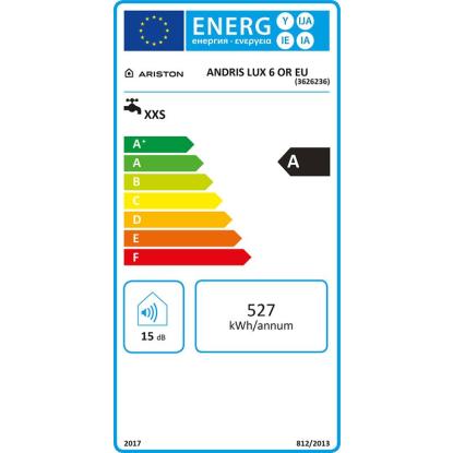 Ariston Električni grelnik vode Andris LUX 6 OR EU nadpultni 6 l