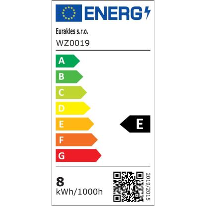Euro-Lux LED sijalka Filament, E27, A60, 8 W, 880 lm, 3000 K, 3 kosi