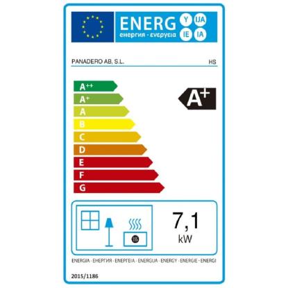 Panadero Kaminska peč HS Ecodesign 7,1 kW črna EEK: A+
