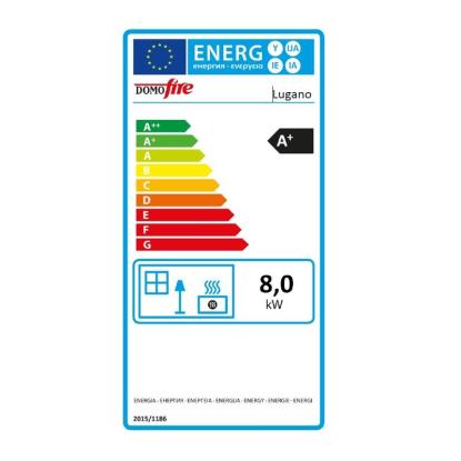 Domofire Lončena peč Lugano 8 kW cirkon