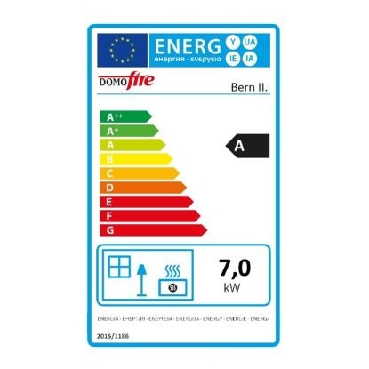 Domofire Kamin Bern II 7 kW krem rjava