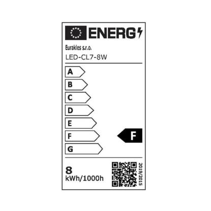 Eurakles LED stropna svetilka Anna Eco 8 W 560 lm 4000 K IP 44 Ø 22 cm