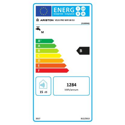 Ariston Grelnik vode Velis Pro Wi-Fi 80 l 1,5 kW bela
