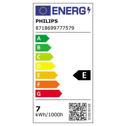 Philips LED sijalka v obliki žarnice E27/7 W 806 lm Topla bela svetloba prozorna