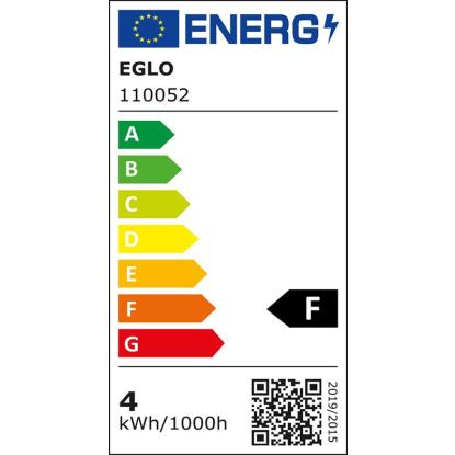 Eglo LED-sijalka E27-G80 okrogla 4 W 350 lm 12 cm x Ø 8 cm