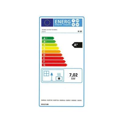 Kamin Termo K10 črn 7 kW