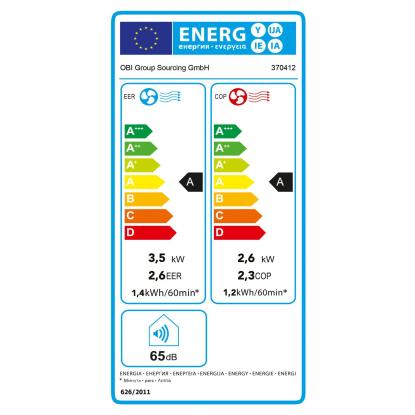 Prenosna klimatska naprava KGM 12000-58 z daljinskim upravljalnikom