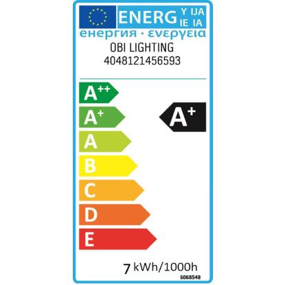 LED-sijalka v obliki žarnice E27/6 W (470 lm) toplo bela paket po 2 ER: A+